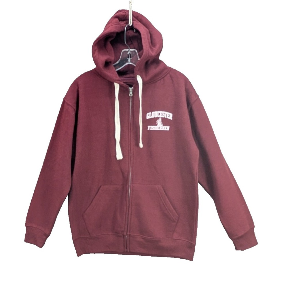 Bay State Gear Apparel Men's Hooded Sweatshirt Size S Maroon Pullover Drawstring